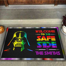 Load image into Gallery viewer, Personalized LGBT Support Doormat Custom Family Name Gift
