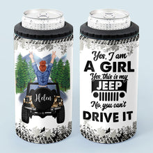 Load image into Gallery viewer, Personalized Car Can Cooler with Custom Name - Gift for Jeep Lovers
