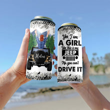 Load image into Gallery viewer, Personalized Car Can Cooler with Custom Name - Gift for Jeep Lovers
