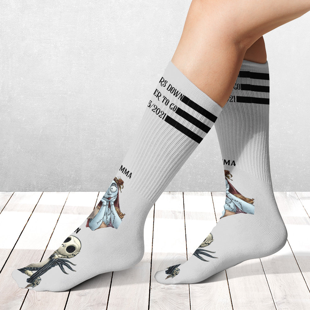 Personalized Nightmare Before Christmas Socks Custom Name Gift