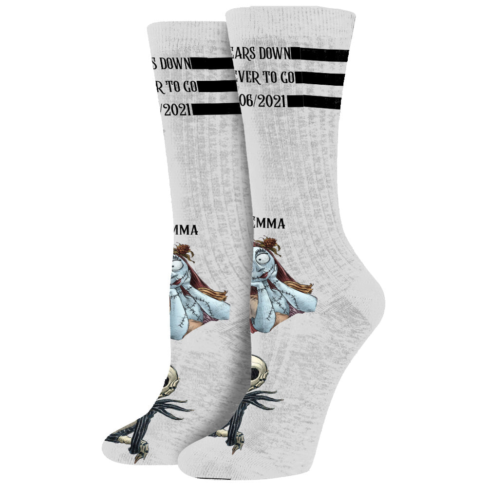 Personalized Nightmare Before Christmas Socks Custom Name Gift