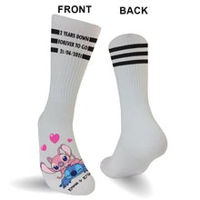 Load image into Gallery viewer, Personalized Ohana Socks Custom Name Gift for Couples
