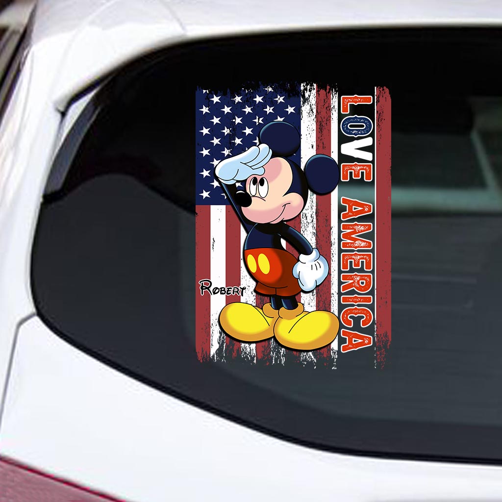 Personalized Mickey Mouse Decal Custom Name for Car & Home