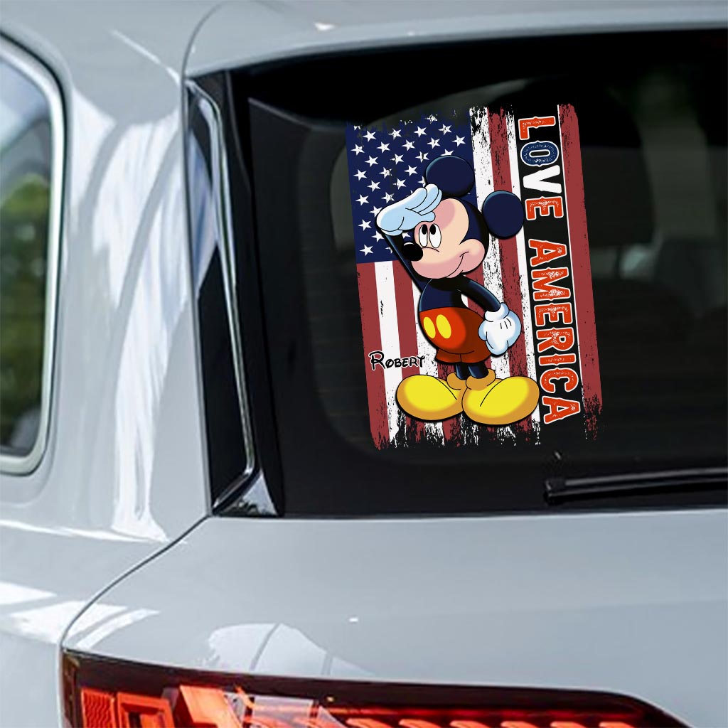 Personalized Mickey Mouse Decal Custom Name for Car & Home