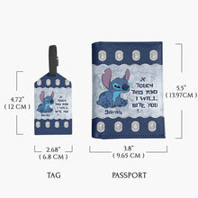 Load image into Gallery viewer, Personalized Leather Luggage Tag &amp; Passport Holder Travel Set Gift
