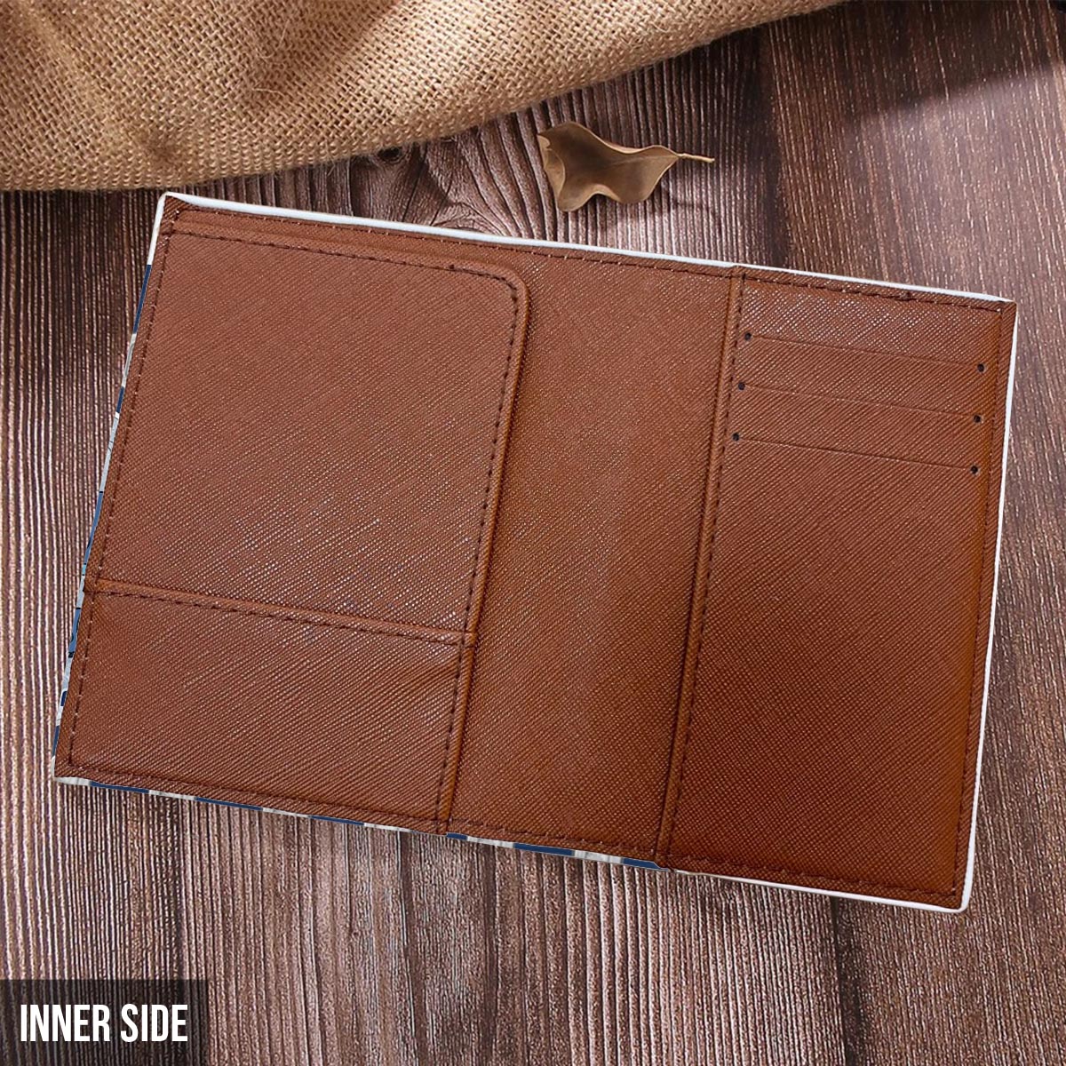 Personalized Leather Luggage Tag & Passport Holder Travel Set Gift