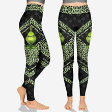 Load image into Gallery viewer, Personalized Grinch Christmas Hoodie and Leggings Set Gift
