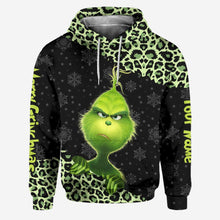 Load image into Gallery viewer, Personalized Grinch Christmas Hoodie and Leggings Set Gift
