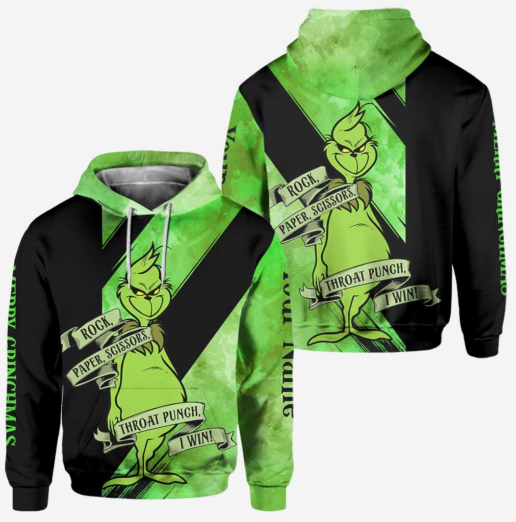 Personalized Grinch Hoodie and Leggings Set for Christmas