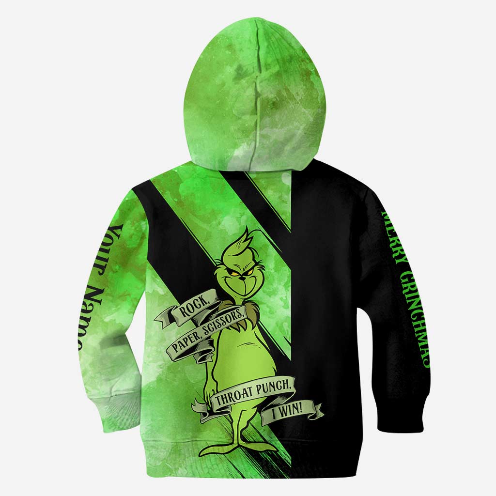 Personalized Grinch Hoodie and Leggings Set for Christmas
