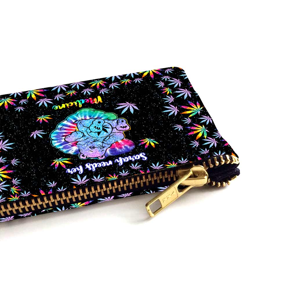 Custom Weed Pouch with Name for Travel & Cosmetics Gift