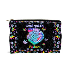 Load image into Gallery viewer, Custom Weed Pouch with Name for Travel &amp; Cosmetics Gift
