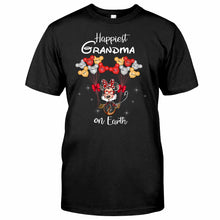 Load image into Gallery viewer, Personalized Grandma T-Shirt &amp; Hoodie with Happiest Grandma Design
