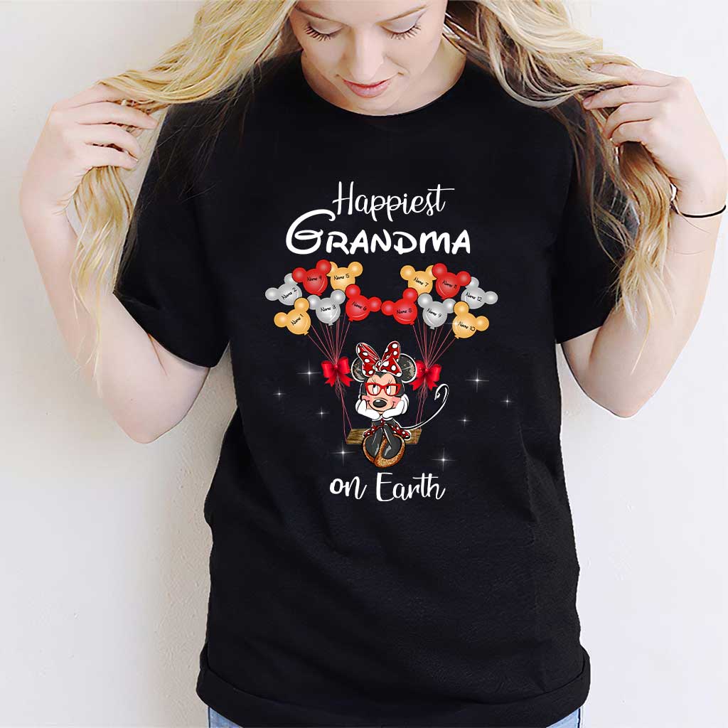 Personalized Grandma T-Shirt & Hoodie with Happiest Grandma Design