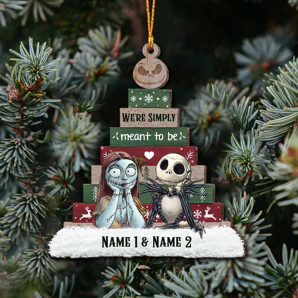 Personalized Nightmare Before Christmas Ornament Custom Names Gift