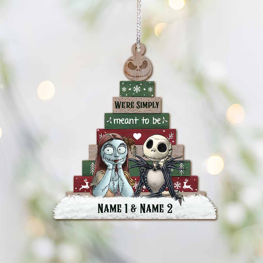 Personalized Nightmare Before Christmas Ornament Custom Names Gift