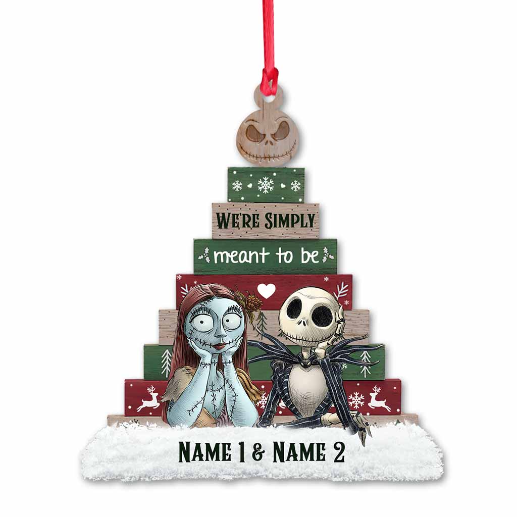 Personalized Nightmare Before Christmas Ornament Custom Names Gift