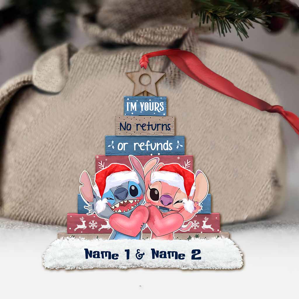 Personalized Christmas Ohana Ornament Custom Name Gift