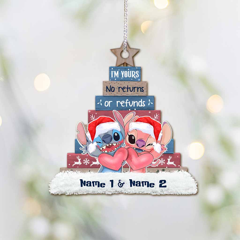 Personalized Christmas Ohana Ornament Custom Name Gift