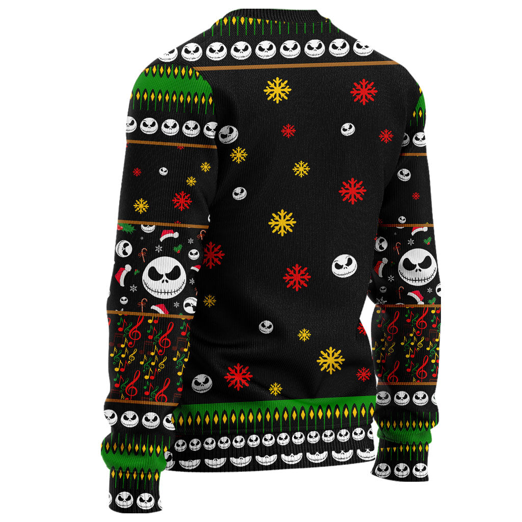 Personalized Nightmare Before Christmas Sweater Custom Name Holiday Gift
