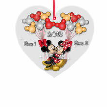 Load image into Gallery viewer, Personalized Christmas Couple Transparent Ornament Custom Names Gift
