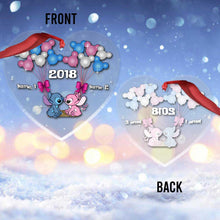 Load image into Gallery viewer, Personalized Christmas Ornament Custom Names Transparent Gift for Couple
