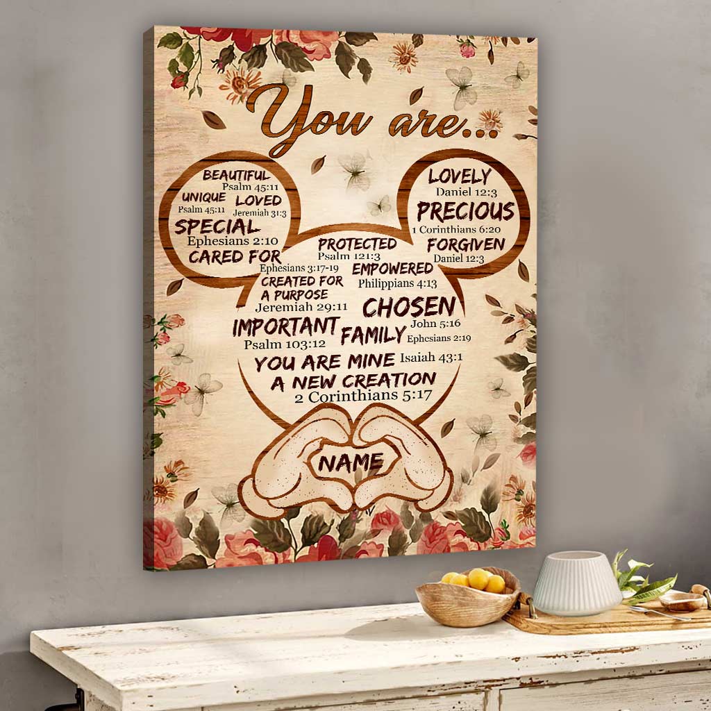 Personalized 'You Are...' Canvas Print Custom Name Family Gift