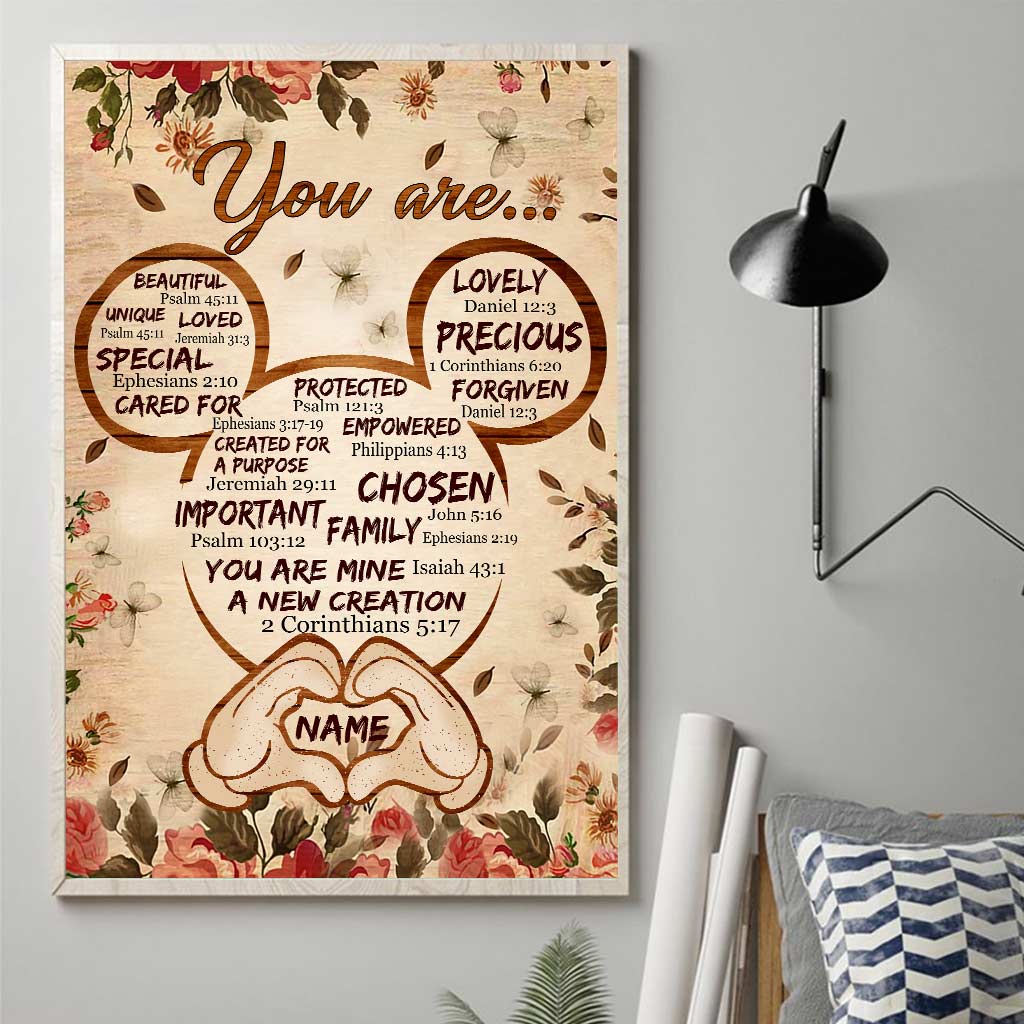 Personalized 'You Are...' Canvas Print Custom Name Family Gift