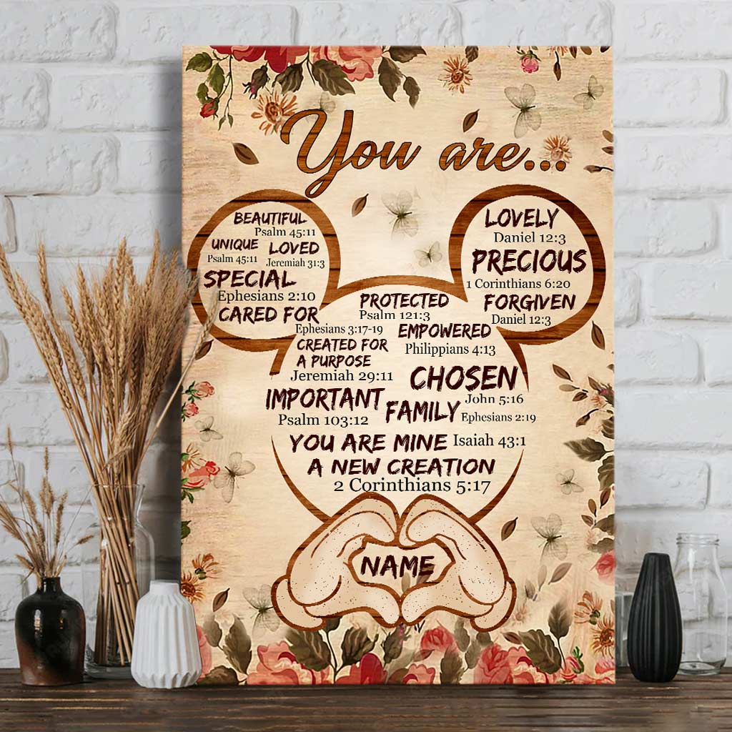 Personalized 'You Are...' Canvas Print Custom Name Family Gift