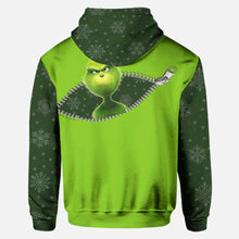 Load image into Gallery viewer, Personalized Grinch Christmas Hoodie and Leggings Set for Holiday Fun
