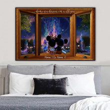 Load image into Gallery viewer, Personalized Mouse Poster Home Is Wherever I Am Gift for Couple
