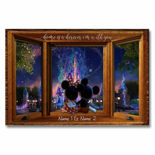 Load image into Gallery viewer, Personalized Mouse Poster Home Is Wherever I Am Gift for Couple
