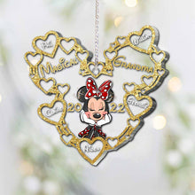 Load image into Gallery viewer, Personalized Magical Grandma Christmas Ornament with Hearts
