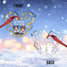 Load image into Gallery viewer, Personalized Christmas Mouse Ornament Custom Names 10 Years Gift
