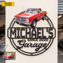 Load image into Gallery viewer, Personalized Classic Car Metal Sign Custom Photo Gift for Garage Decor
