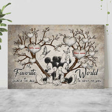 Load image into Gallery viewer, Personalized Mickey Mouse Poster Custom Names Gift for Couples

