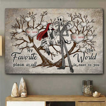 Load image into Gallery viewer, Personalized Nightmare Before Christmas Poster Gift for Couples
