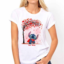 Load image into Gallery viewer, Personalized Couple T-shirt &amp; Hoodie with Custom Names | Unique Romantic Gift
