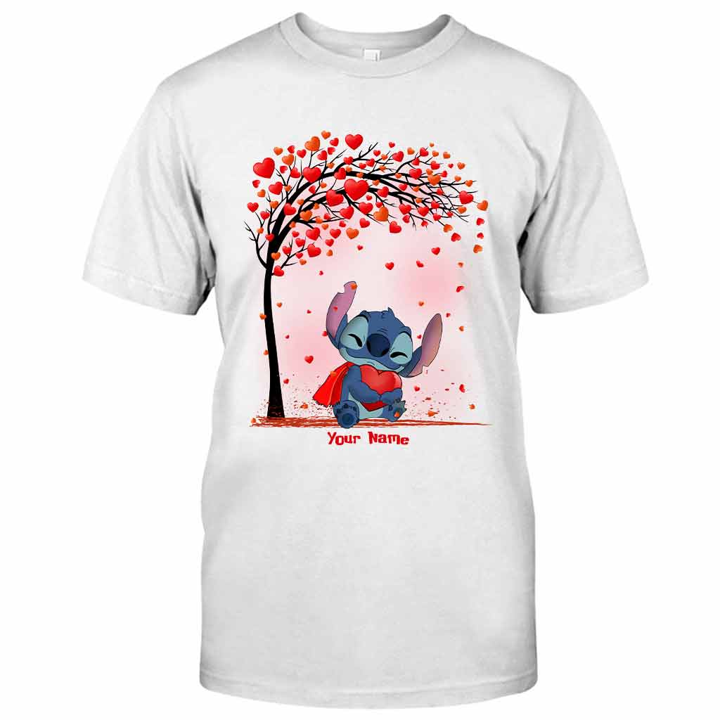 Personalized Couple T-shirt & Hoodie with Custom Names | Unique Romantic Gift