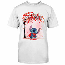 Load image into Gallery viewer, Personalized Couple T-shirt &amp; Hoodie with Custom Names | Unique Romantic Gift
