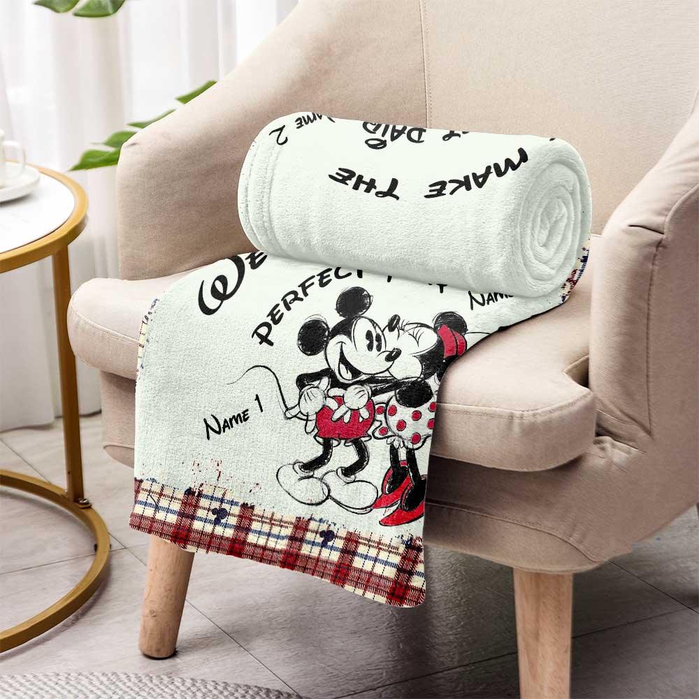 Personalized Couple Blanket with Names | Perfect Pair Gift