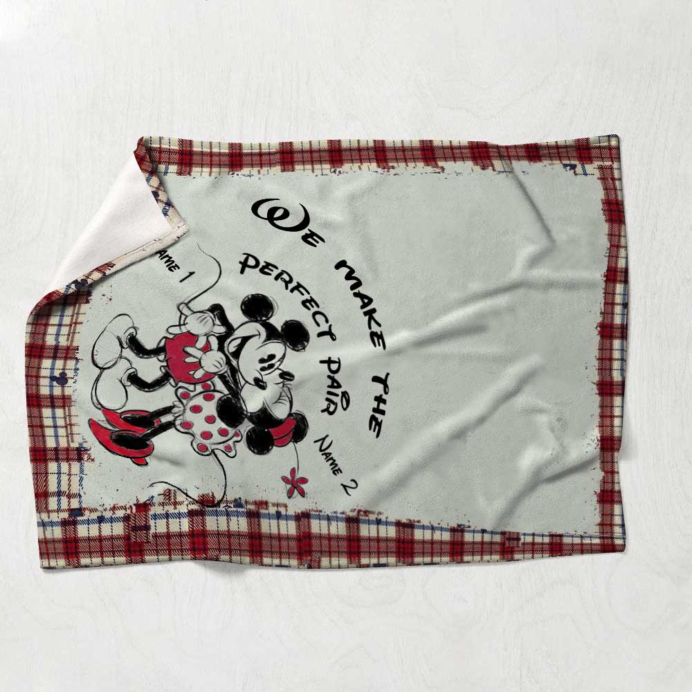 Personalized Couple Blanket with Names | Perfect Pair Gift