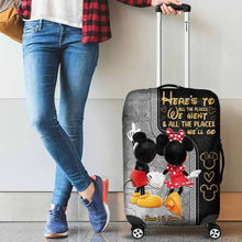 Load image into Gallery viewer, Personalized Mickey Mouse Luggage Cover Custom Name Gift for Couples
