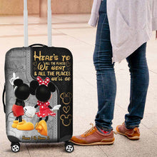 Load image into Gallery viewer, Personalized Mickey Mouse Luggage Cover Custom Name Gift for Couples
