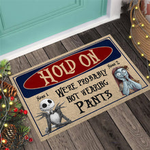 Load image into Gallery viewer, Personalized Couple Doormat Hold On Custom Names Gift
