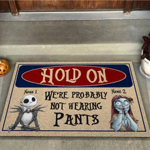 Load image into Gallery viewer, Personalized Couple Doormat Hold On Custom Names Gift
