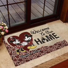 Load image into Gallery viewer, Personalized Couple Doormat Welcome Home Custom Name Gift

