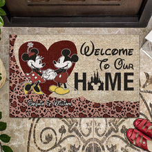 Load image into Gallery viewer, Personalized Couple Doormat Welcome Home Custom Name Gift
