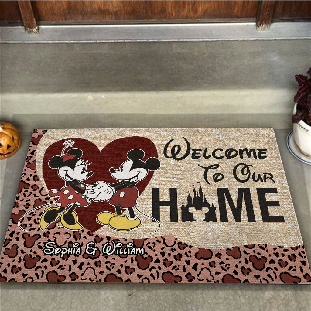 Personalized Couple Doormat Welcome Home Custom Name Gift