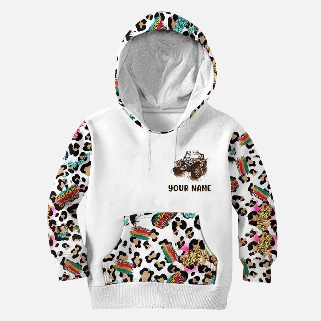 Personalized Car Hoodie and Leggings Set Custom Name Gift